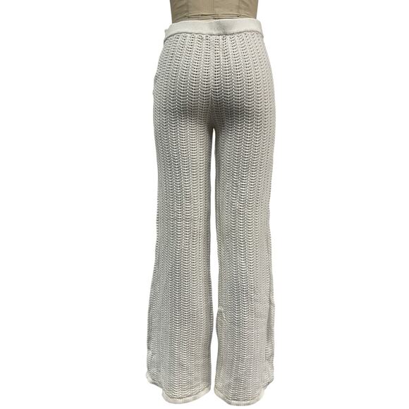 Tularosa 'Maeve' Ivory Cotton Knit Pant Size M - Picture 3 of 5